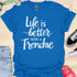 Life is better with a frenchie - V9 - Peek A Boo T-Shirt